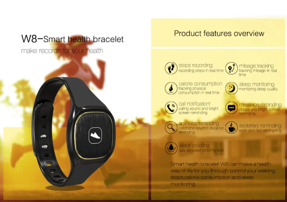 Svelte/Z8 Smart Band Bluetooth Спорт Шагомер мониторинг сна Фитнес трекер вызов остаток