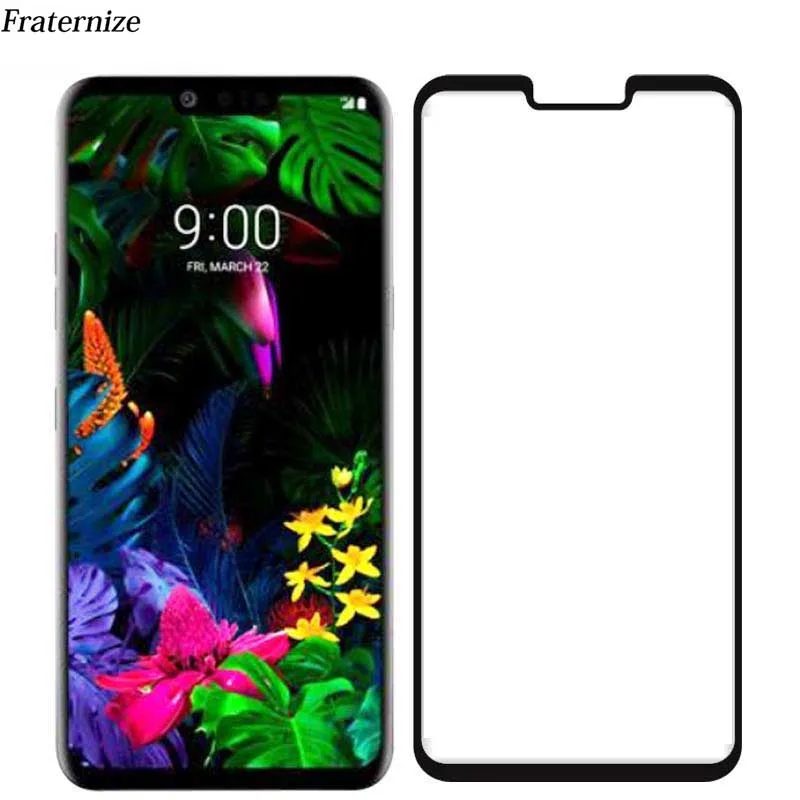 Стекло для LG V50 ThinQ полное покрытие Защитная пленка экрана G8 клеевое защитное