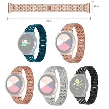 

Smart Watch Smartwatch Strap Wrist Band Suitable For Samsung Galaxy Watch Active Hollow Rhinestone Metal Bracelet Strap Straps