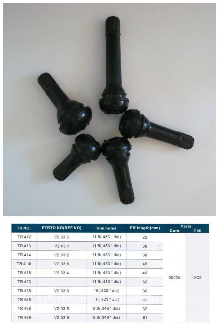 10 шт. TR412 шины клапан Стебли короткие черные резиновые шины бескамерные оснастки vavle