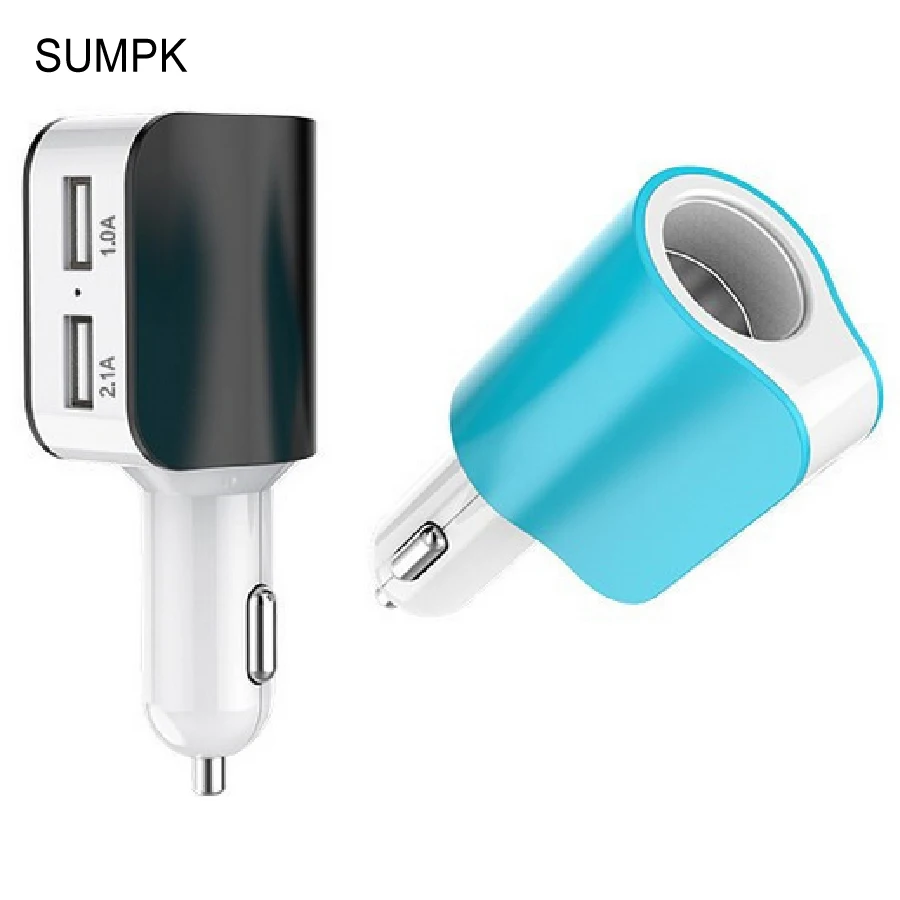 

Dual USB 5V 3.1A Car Charger & Cigarette Lighter Adapter for iPhone 6s Samsung S6 Unviersal Portable Car Charger