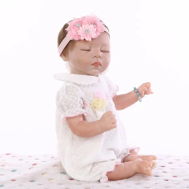 

52CM real soft touch silicone reborn baby dolls/newborn babies girl dolls baby real alive bonecas