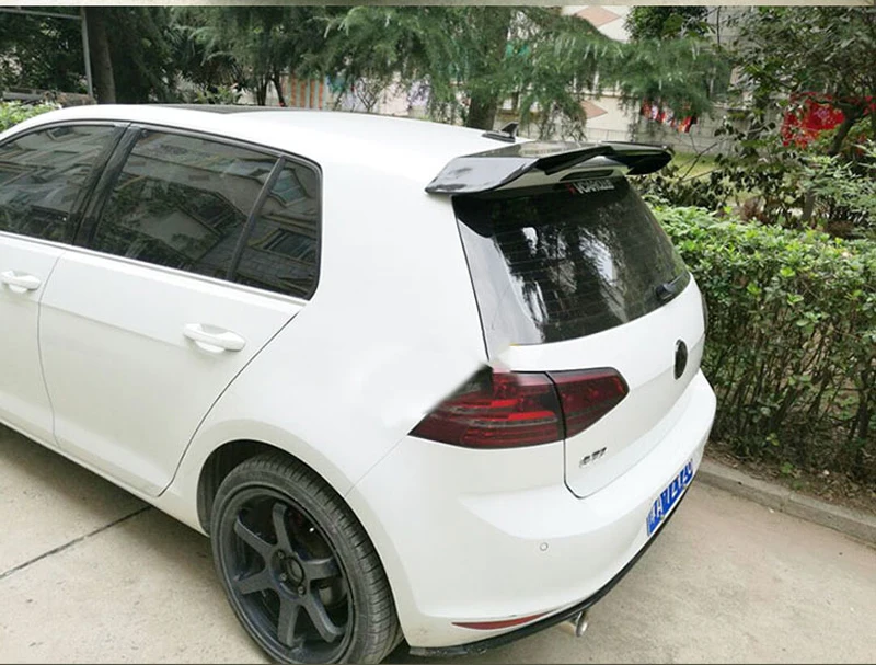 Golf 7 MK7 Revozport Стиль углеродное волокно авто спойлер на крыше крыло для Volkswagen VW Golf VII Golf7 GTI только с R