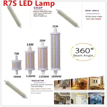 360 Degree Lighting R7S LED Corn Light SMD2835 Dimmable 78mm 118mm 135mm R7S LED Bulb PL Tube Light Halogen Lamp Floodlight