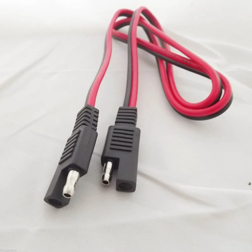 

10pcs 3ft 1m Battery SAE To SAE DC Power Automotive Connector Cable 14AWG