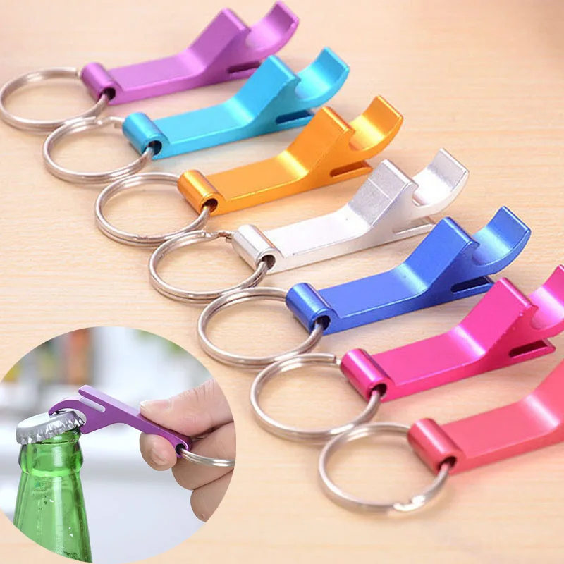 

Portable 4 in 1 Bottle Opener Key Ring Chain Keyring Keychain Metal Beer Bar Tool Claw Gift Unique Creative Gift
