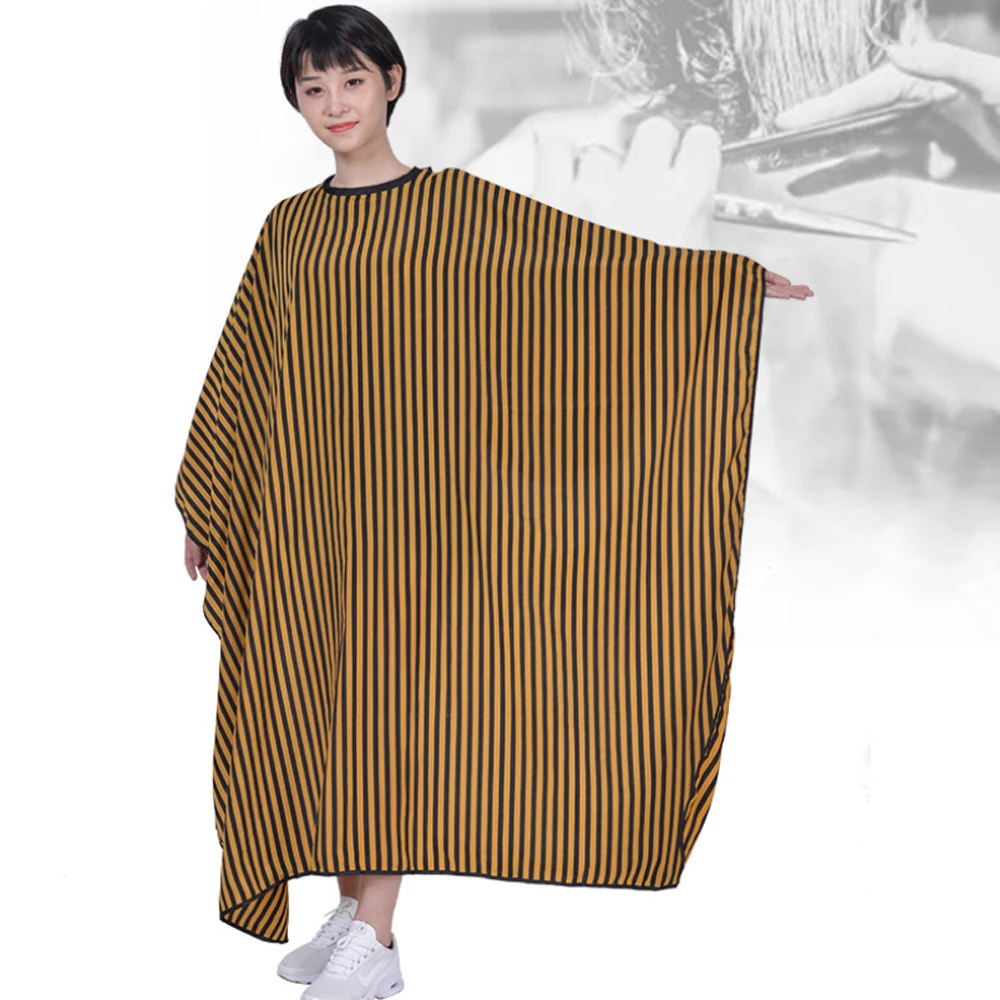 

New Strip Hair Salon Barber Cape 140*160 Cm Anti Static Hair Cape Wrap For Hairdresser High Quality Hairdressing Gown 4 Colors