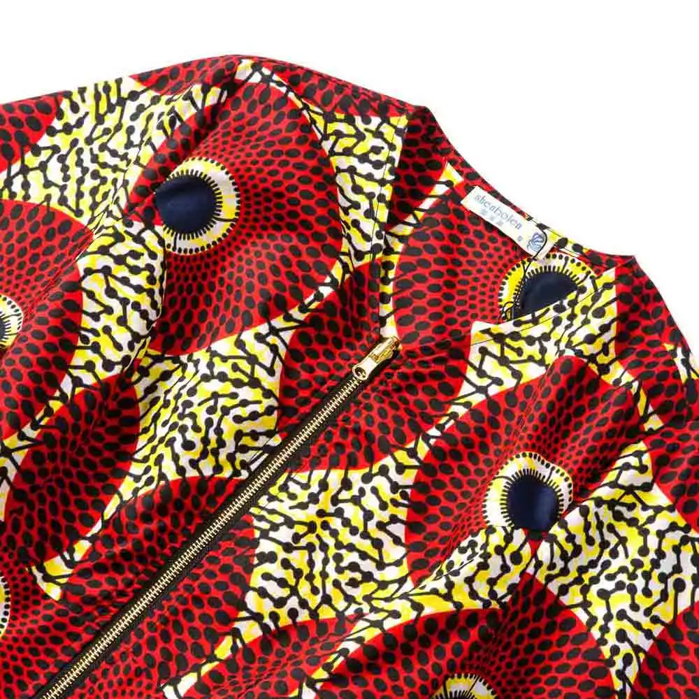 Африканская одежда женские рубашки Высокая талия Топ африканская куртка Анкара принт леди африканская модная одежда