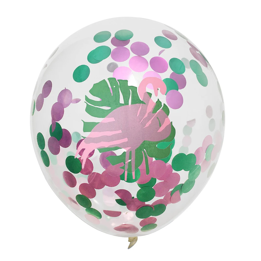Йориу 10 шт кактус конфетти для воздушного шара латексный шар Фламинго вечерние принадлежности тропические Гавайские аксессуары для вечеринки, дня рождения