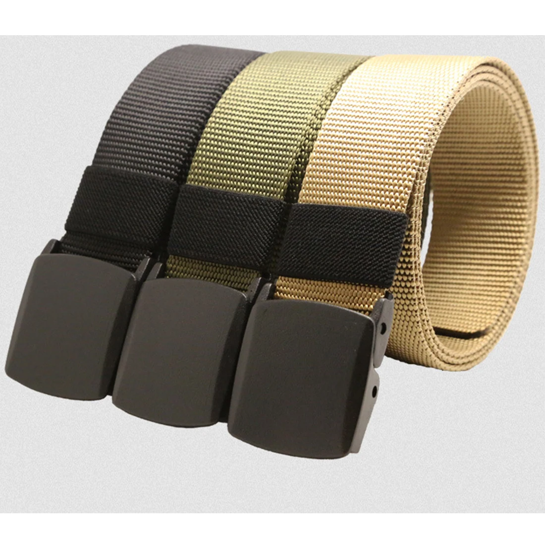 hot sale Automatic Buckle Nylon Belt Male Army Tactical Belt Jeans Mens Luxury Waist Designer ...