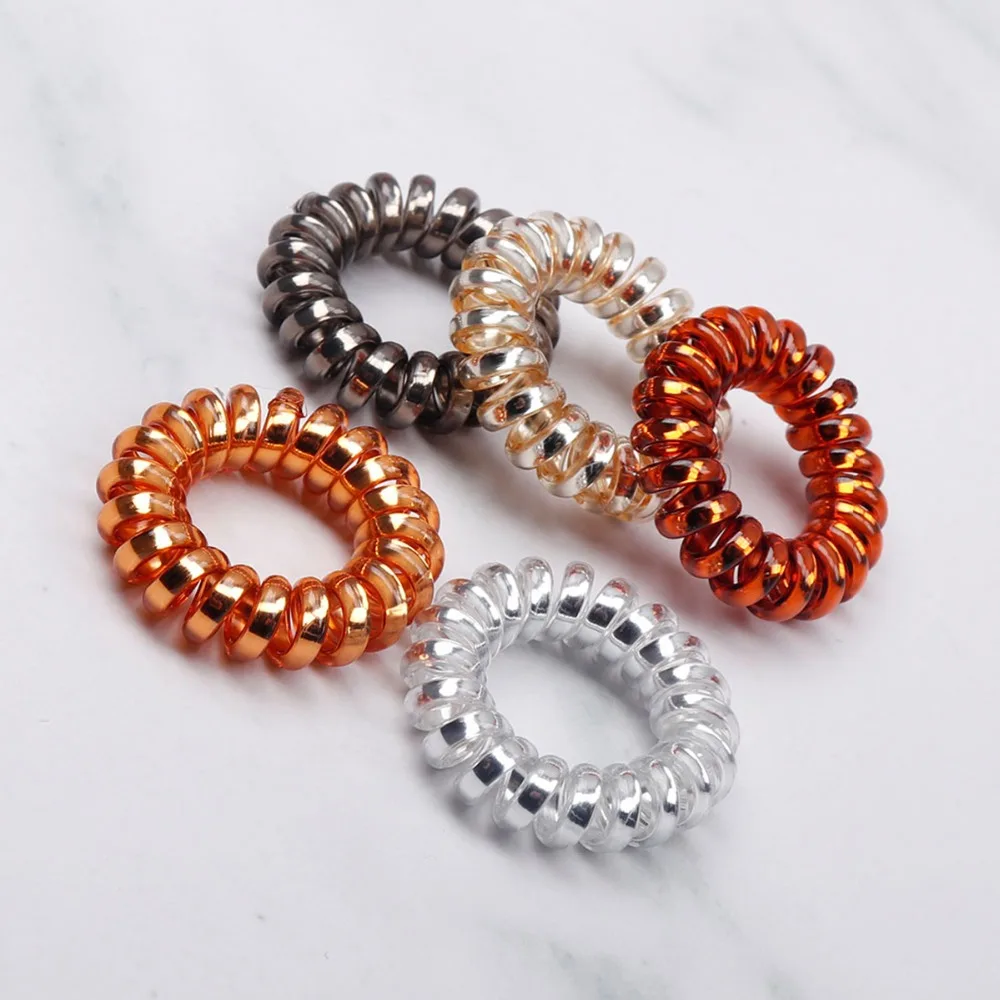 

Hair Accessories Elastic Hair Bands for Girls Women Ring Telephone Wire Rubber Bands Ponytail Holder Gum Hair Rope Ties Fashion