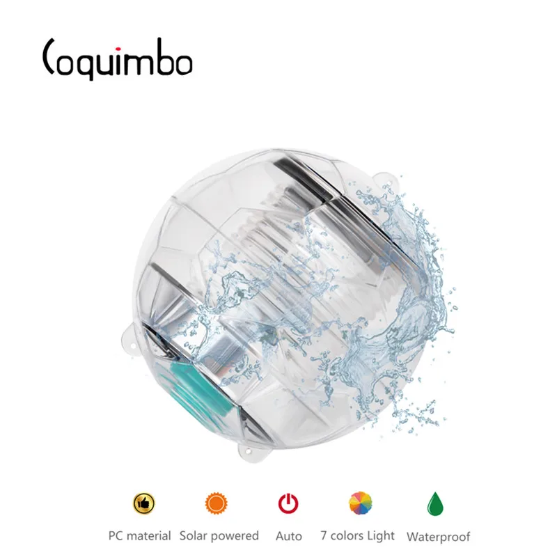 Coquimbo Solar LED Floating Light Football Baths Tub Swimming Pool Party Decoration Lamp RGB Color Changing | Лампы и освещение