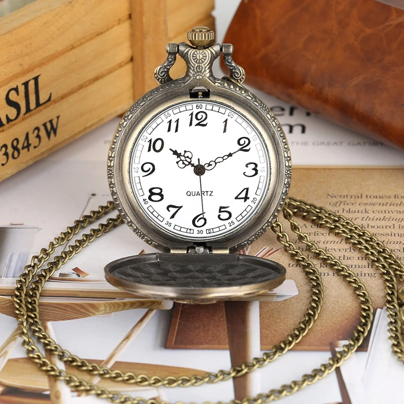 Св. Флориан покровитель Святого пожарных вызов кварцевые карманные часы традиционная самоотверженная цепь подарок