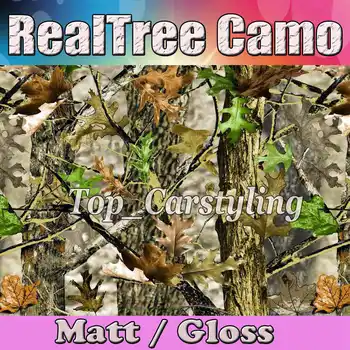 

Matte Realtree Camo Vinyl wrap real tree leaf camouflage Mossy Oak Car wrap Film foil for Vehicle skin PROTWRAPS 1.52x30m/Roll