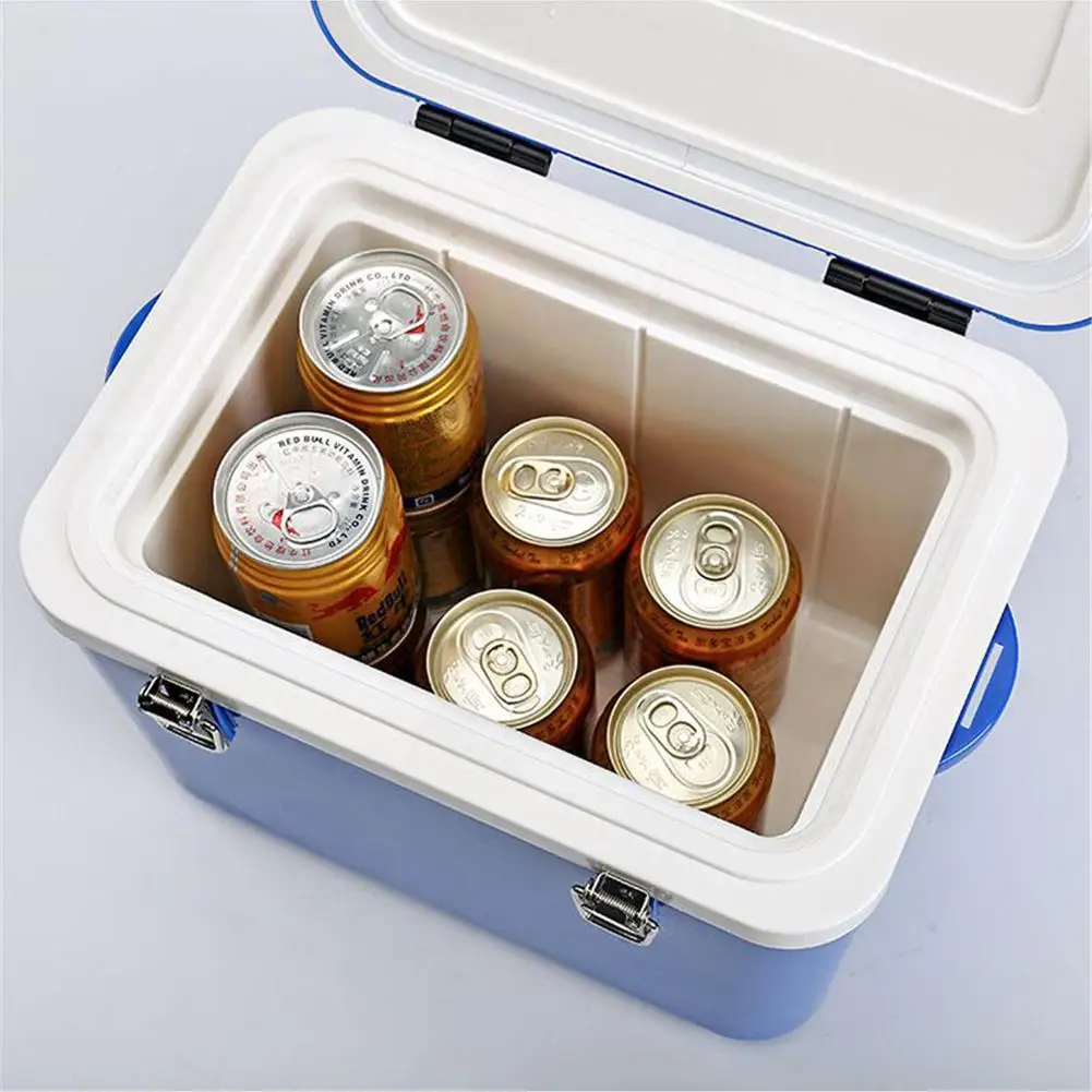 New 1pc 8L Car Insulation Box Blue Outdoor Cooler Home Refrigerated Incubator Ice Bucket Cold Box High-density EPS Material