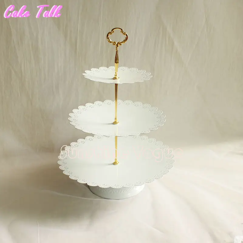 Classical 3 tiers cupcake stand wedding dessert tray home decor cake Accessory bakeware dinnerware Event Party
