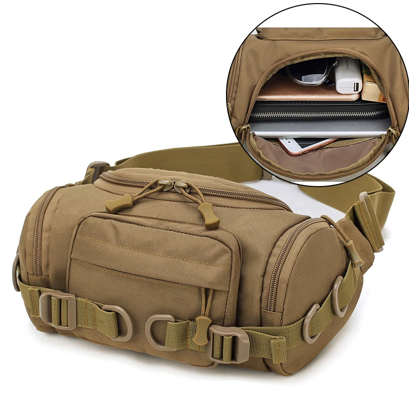 

Tactical Waist Bag High Capacity Travel Army Bag Men Outdoor Camping Military Backpacks Rucksack Men Mochila Milita Nylon