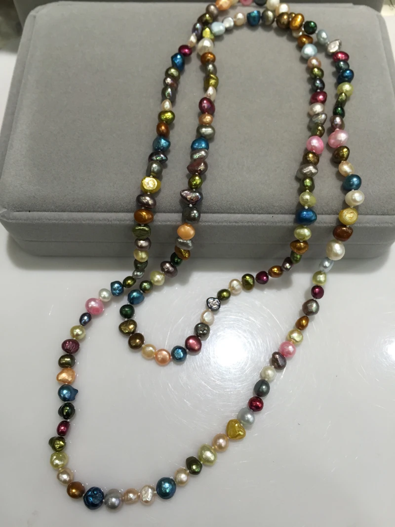 long real pearl necklace
