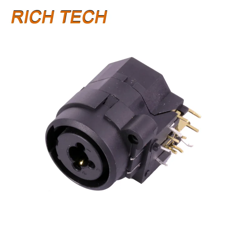 12 шт./лот двойной Функция Jack 6 35 мм + 3-контактный XLR гнездо 11 PIN правый угол контакты