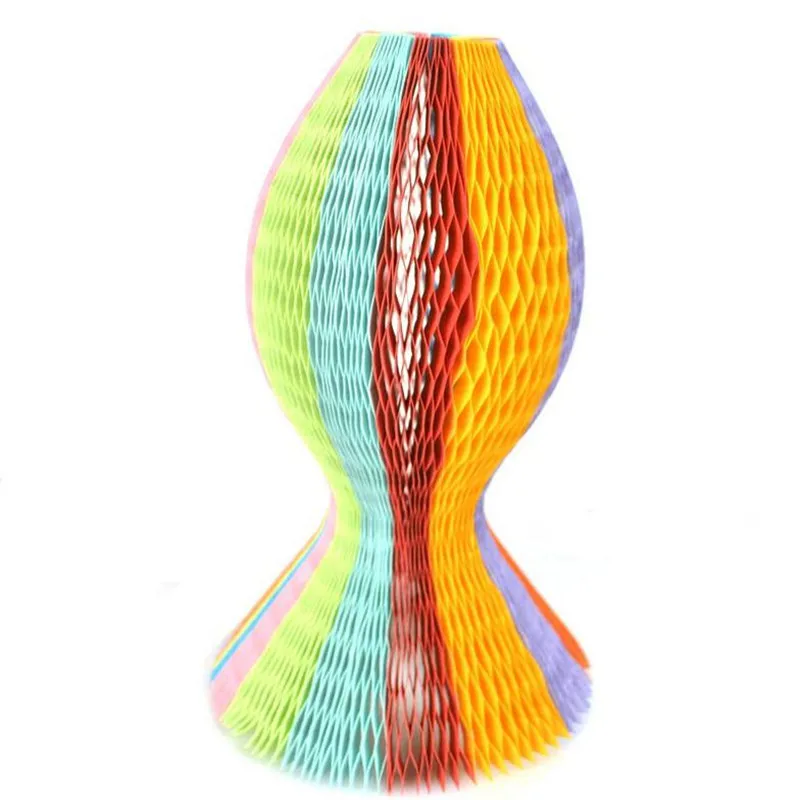 Colorful Flower Vase Shaped Paper Sun Hat Variety Magic Hat For Kids Girls Summer Holiday Beach