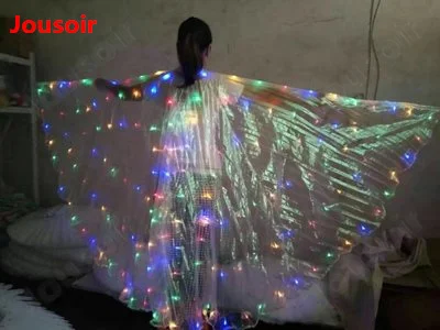 

New Design Colorful Led Luminous Party Evening Dress LED Light Up ISIS Wings Flashing Stage Performance CD15 T02