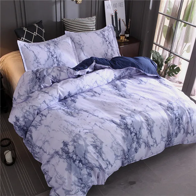 Marble Pattern Bedding Sets Bed Set Bedclothes Linen Duvet Cover Bed