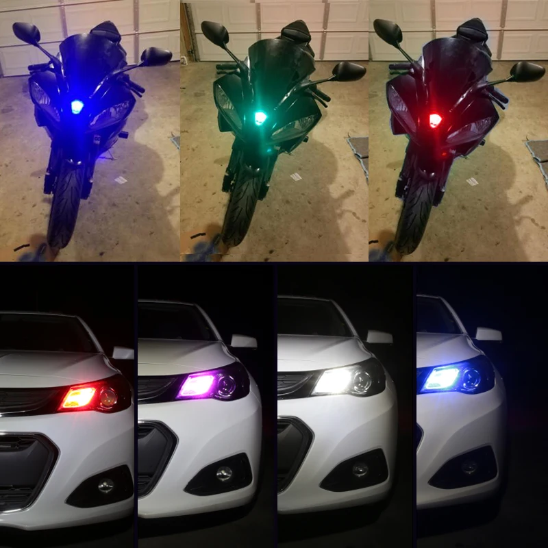 Светодиодный светильник OKEEN для автомобиля T10 W5W 3535 SMD 2 Вт RGB светодиодный