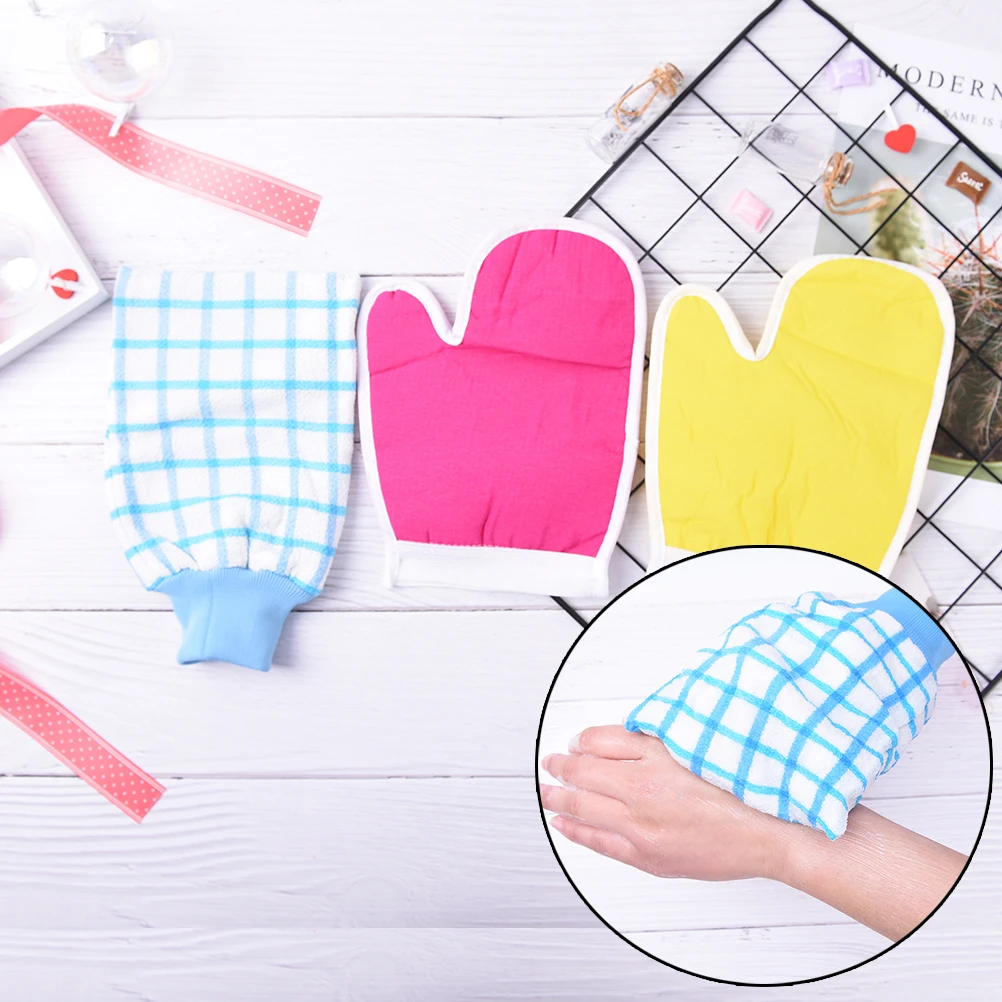 viscose exfoliating mitt