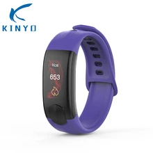 Напульсник Отображение времени на времени измерение увеличение расстояния движения экрана встряхните изображение мониторинг сердечного ритма Смарт-браслет