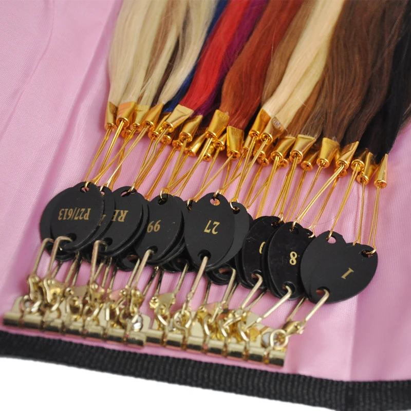 Human Hair Color Chart Extensions 32 Colors Hair Colour Chart Human Hair Color Ring Hair Extension Accessory Perfect Packaging