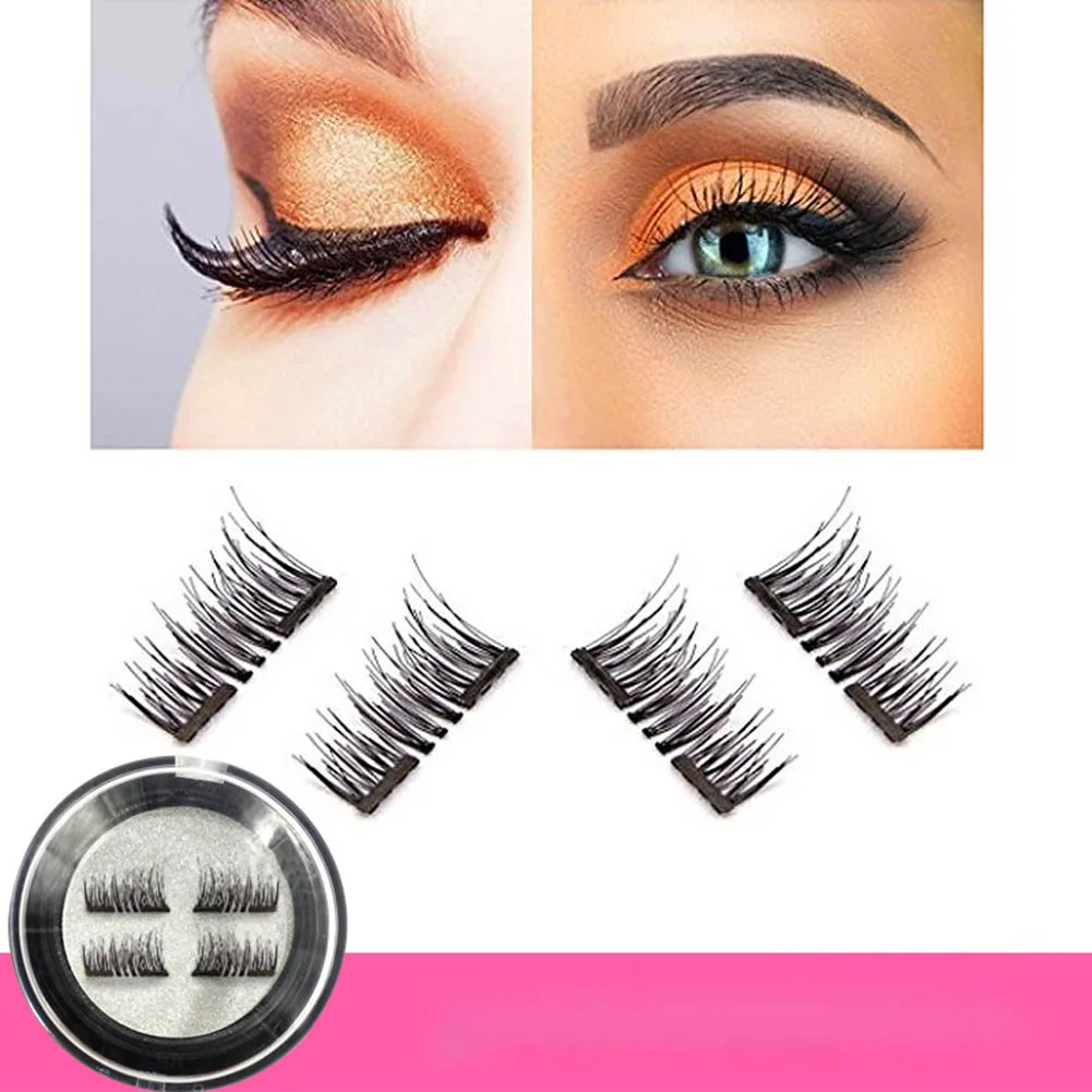 4piece/pair Double Eyelashes Lashes False Eyelashes