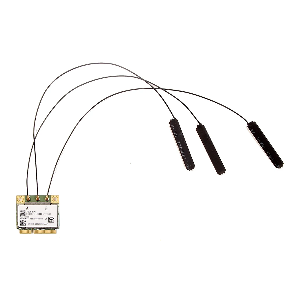 Беспроводная Wi Fi WLAN Bluetooth 1300 Mini PCI E карта AzureWave AW CB160H Broadcom BCM94360HMB 802.11AC 4 0 Мбит/с + 20 см