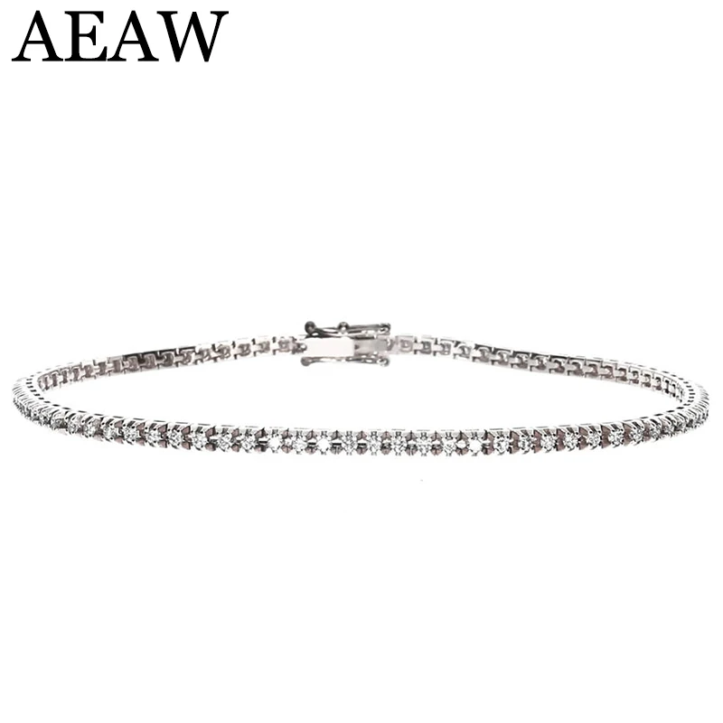 

Trendy Style Solid 14K 3CTW Yellow Gold DF Color Moissanite Lab Grown Diamond Bracelet Charm for Women