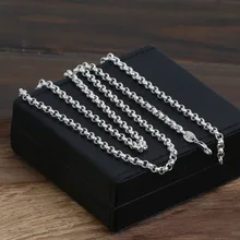 S925 Joyería de Plata Esterlina Colgante de Plata con estilo Coreano Unisex 4 m
