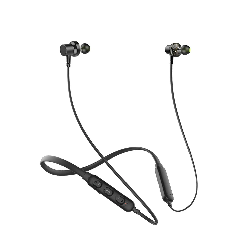 

AWEI G20BL Magnetic bluetooth Earphone CNC Metal Dual Driver Earphones Wireless Sport Running bluetooth4.2 Earphone