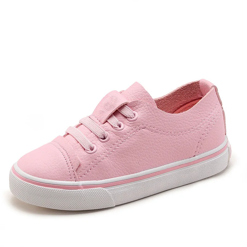 Детские брендовые весенние белые туфли модная одежда для девочек Chaussure Enfant мальчиков Удобные Спортивная обувь Дети Высокое качество сапоги на резиновой подошве C287 - Цвет: pink