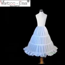 Новая юбка детей 3 кольца юбка платье с цветочным узором для девочек кринолин нижняя для свадьбы для маленьких девочек/девочек нижние