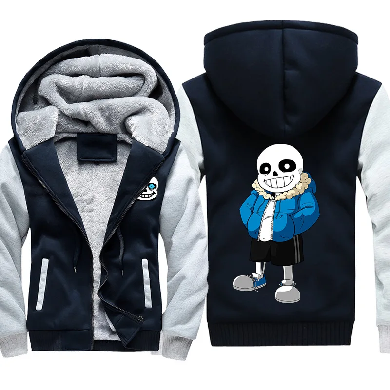 Undertale Sans Толстовка Зимняя толстовка куртка для мужчин и женщин игровая одежда