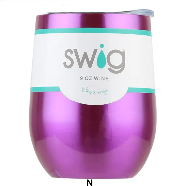 Swig Wine Cups 9oz 6oz Swig With Lids 304 Stainless Steel Tumber Mug