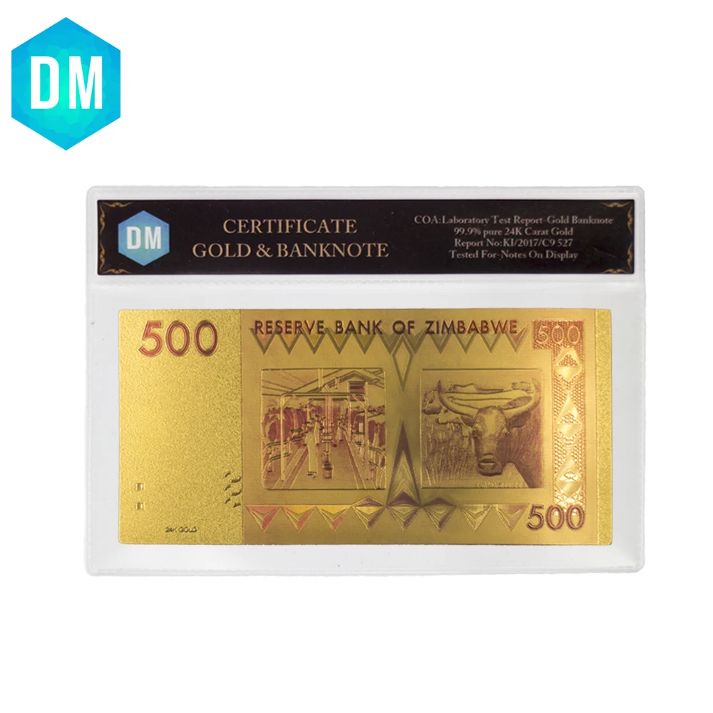 Оптовая продажа красочных 5/10/20/100/500/1 триллион долларовая Золотая банкнота ценная
