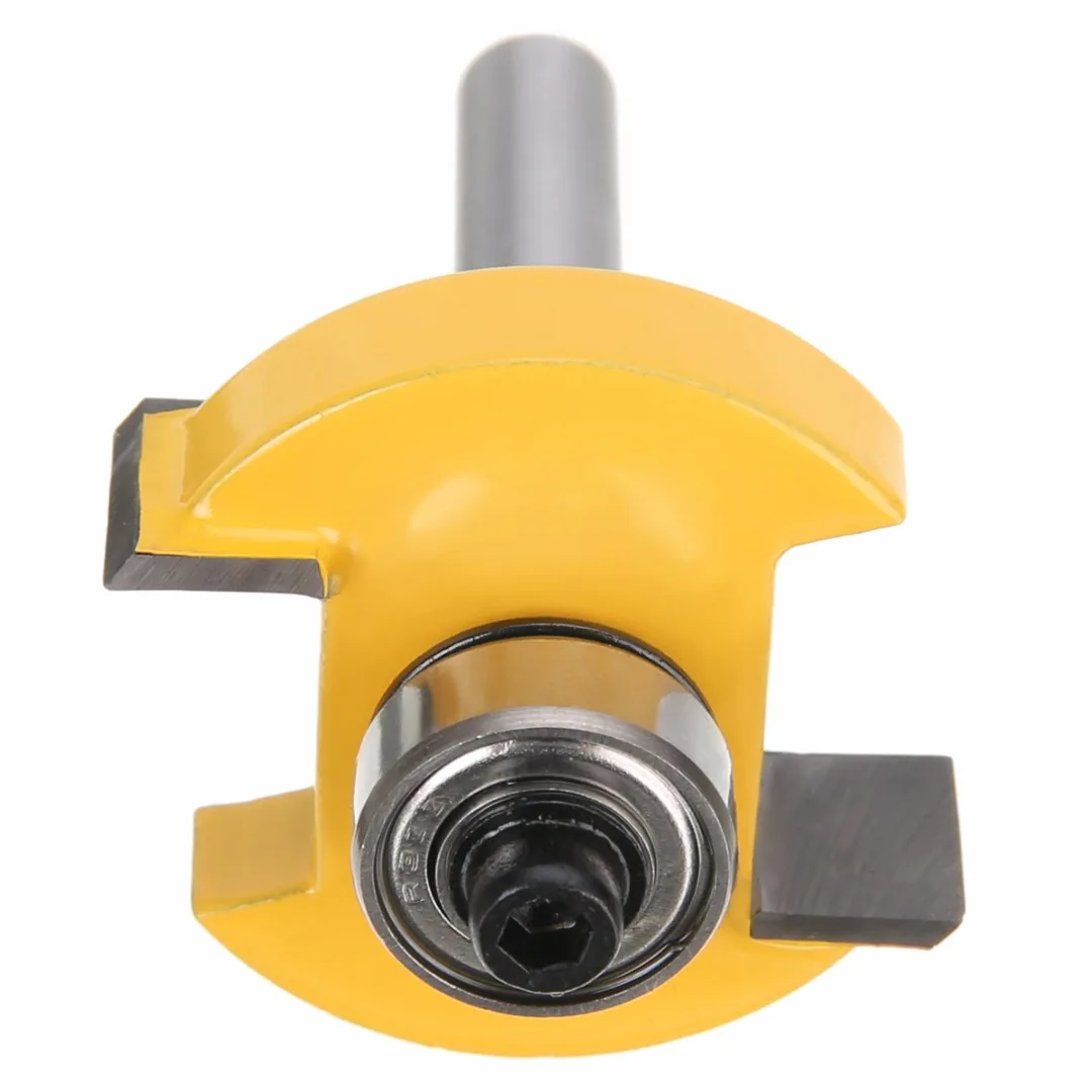 1pc 53mm Length T-slot Slotting & Rabbeting Router Bit 1/4" x 3/8" Woodworking Cutter DIY Power Tools