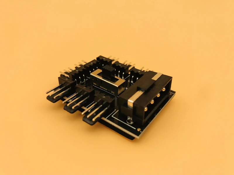 PC 1 to 8 4Pin Molex Cooler Cooling Fan PWM 3Pin Power Hub Splitter Cable Supply Speed Controller Adapter For BTC Miner Mining