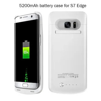 5200 mAh External Battery Backupr Charger Case Cover coque for samsung galaxy s7 edge g9350 Pack 5200mah Power Bank cases