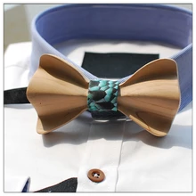 Новинка Для мужчин лук галстук дерево Материал