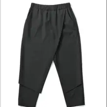 27-44! Новинка, Мужская одежда, большие размеры, GD, корейские джинсы, ложные, два молодых, универсальные, девять стилистов, Тонкие штаны, костюмы певицы