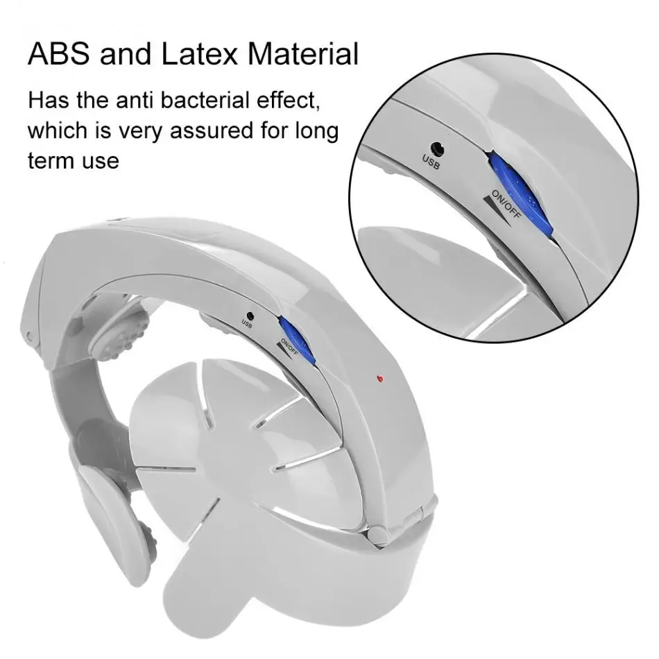 Электрический массажер для головы шлем головы прибор для расслабления головной боли облегчение давления головы акупунктурное вибрационное массажное устройство