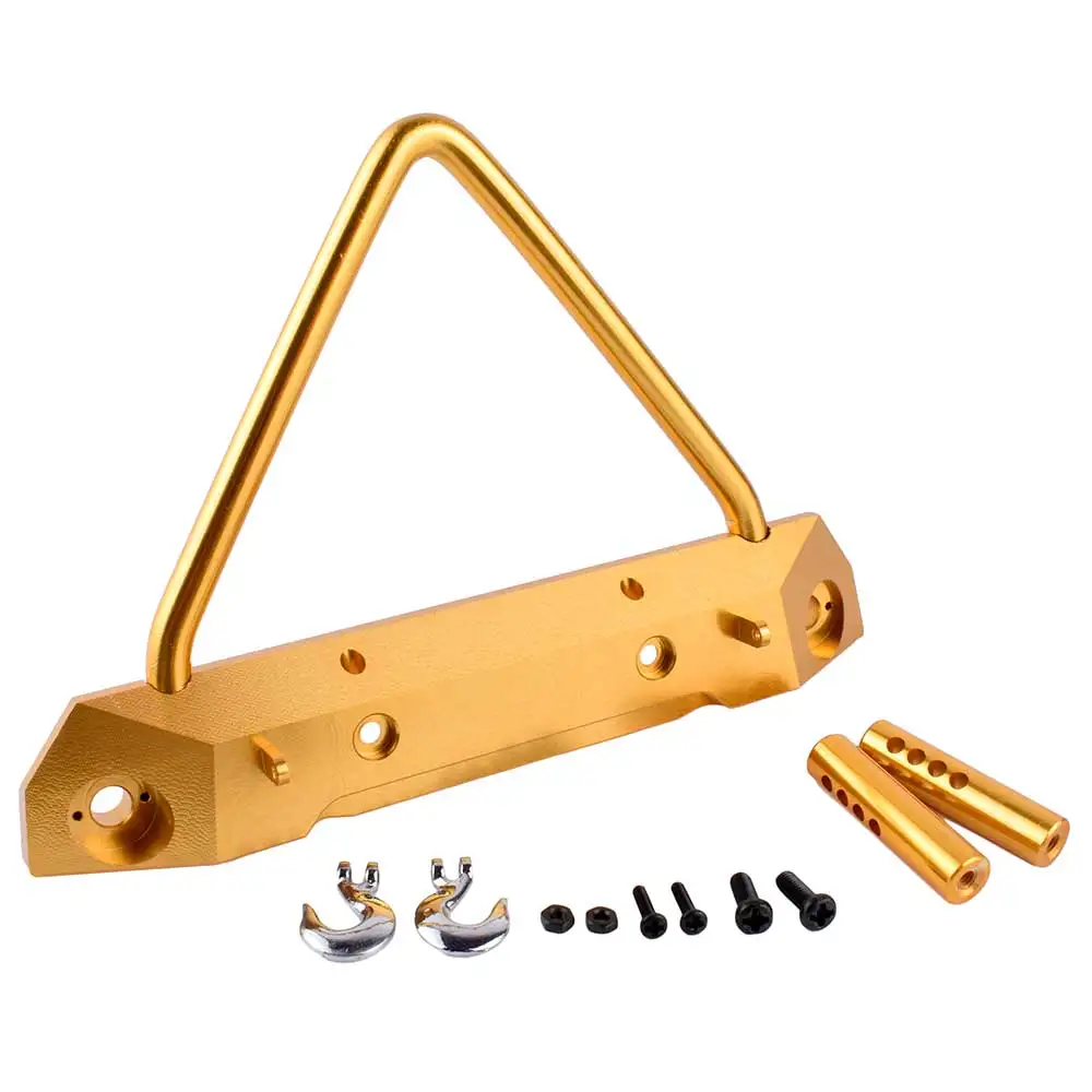 AX80125 الألومنيوم سبائك الجبهة الوفير مع المعادن هوك السحب الجبهة المضادة للتصادم بار ترقية أجزاء ل محوري SCX10