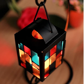 

Romance retro wedding home furnishing articles organic glass candlestick creative wedding decoration candlestick ornaments