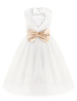 2020 Brand New Flower Girl Dresses White/Ivory Real Party Pageant Communion Dress Little Girls Kids/Children Dress for Wedding 3