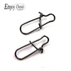 100pcs/pack high bearing fishing snap Stainless Steel Fishing Barrel Swivel Safety Snaps Lure Accessories Connector Snap Pesca ► Photo 1/4